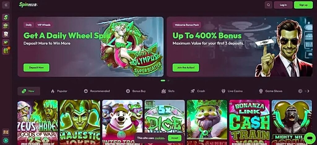 Spinhub casino Live-Spiele