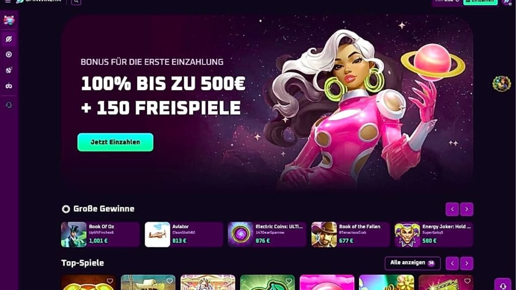 Spinwinera Anmeldung: 4 Minuten bis zum ersten Spin