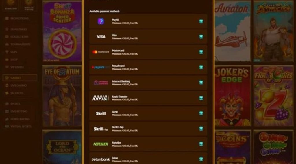 Amunra Auszahlung und Verifizierung