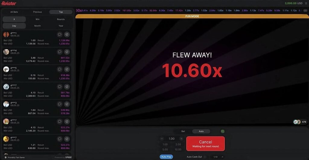 Aviator bei Dragonia ohne Download direkt spielen